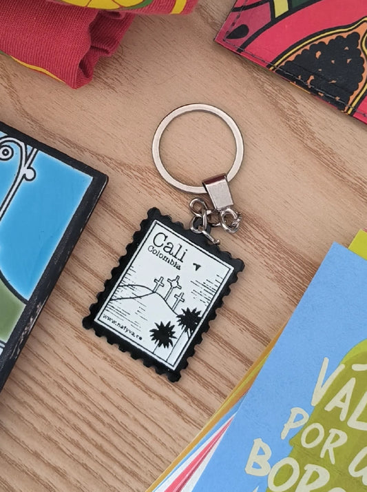 LLAVERO ESTAMPITA 3 CRUCES