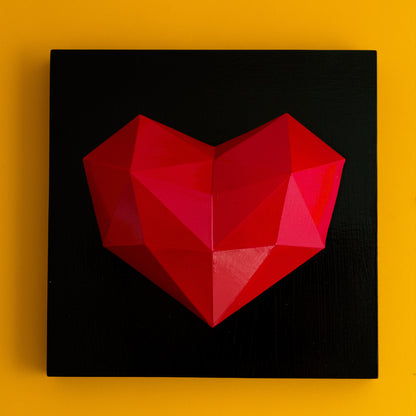 CUADRO CORAZÓN EN PAPERCRAFT