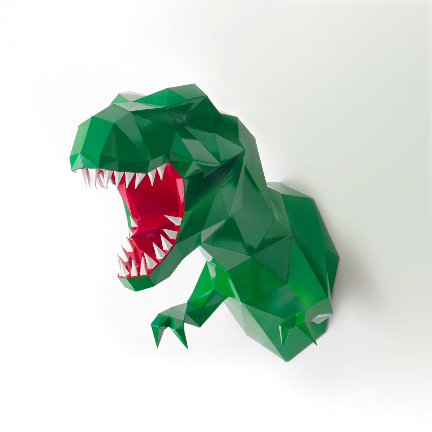 ESCULTURA T-REX DE PARED EN PAPERCRAFT