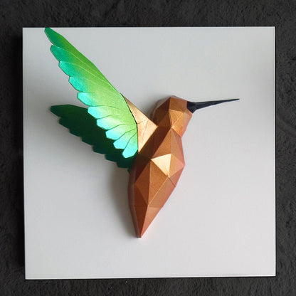 CUADRO COLIBRÍ EN PAPERCRAFT