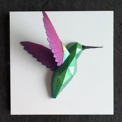 CUADRO COLIBRÍ EN PAPERCRAFT