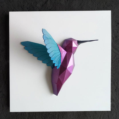 CUADRO COLIBRÍ EN PAPERCRAFT